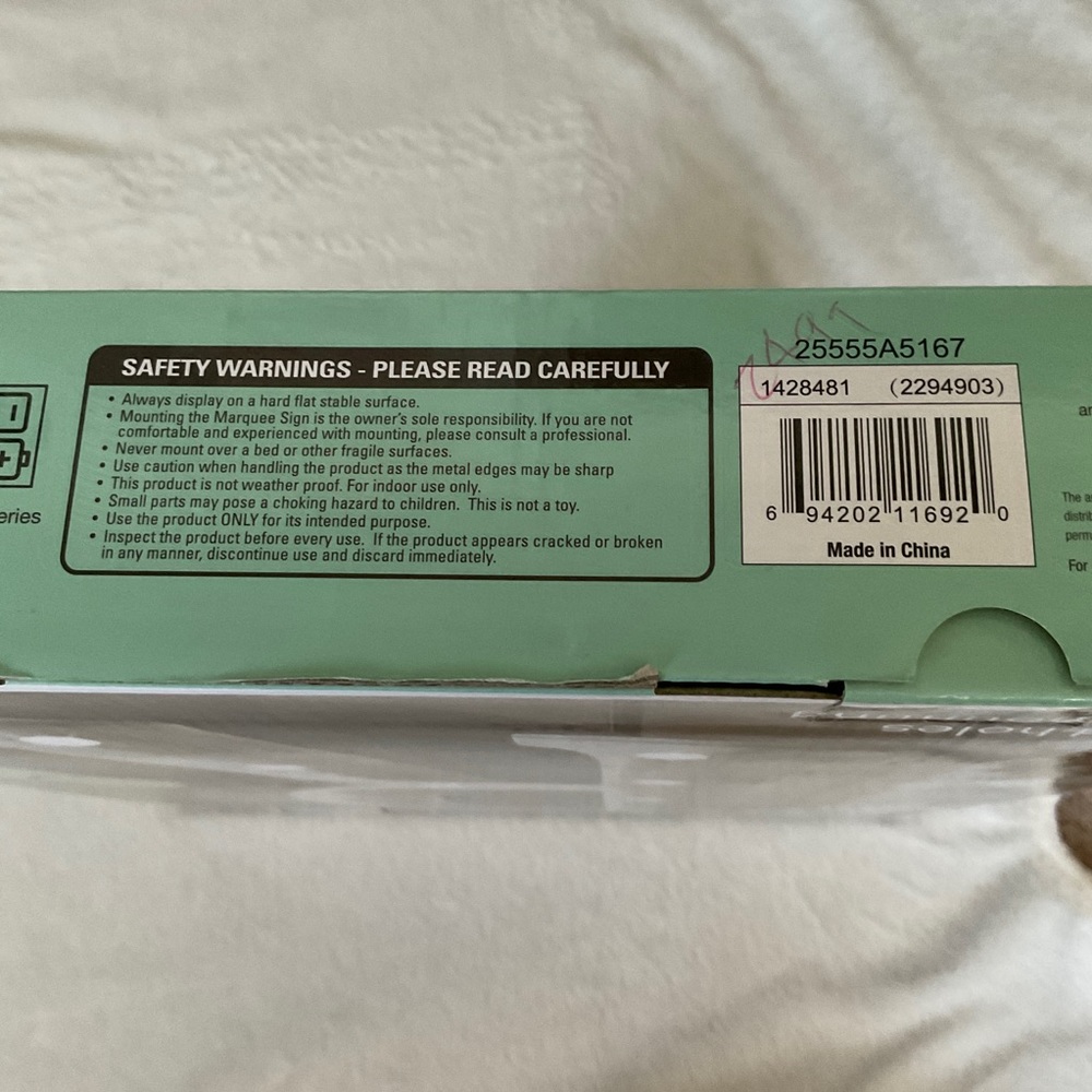 Order Home Collection "R" Metal LED Marquee Sign - Picture 4 of 4